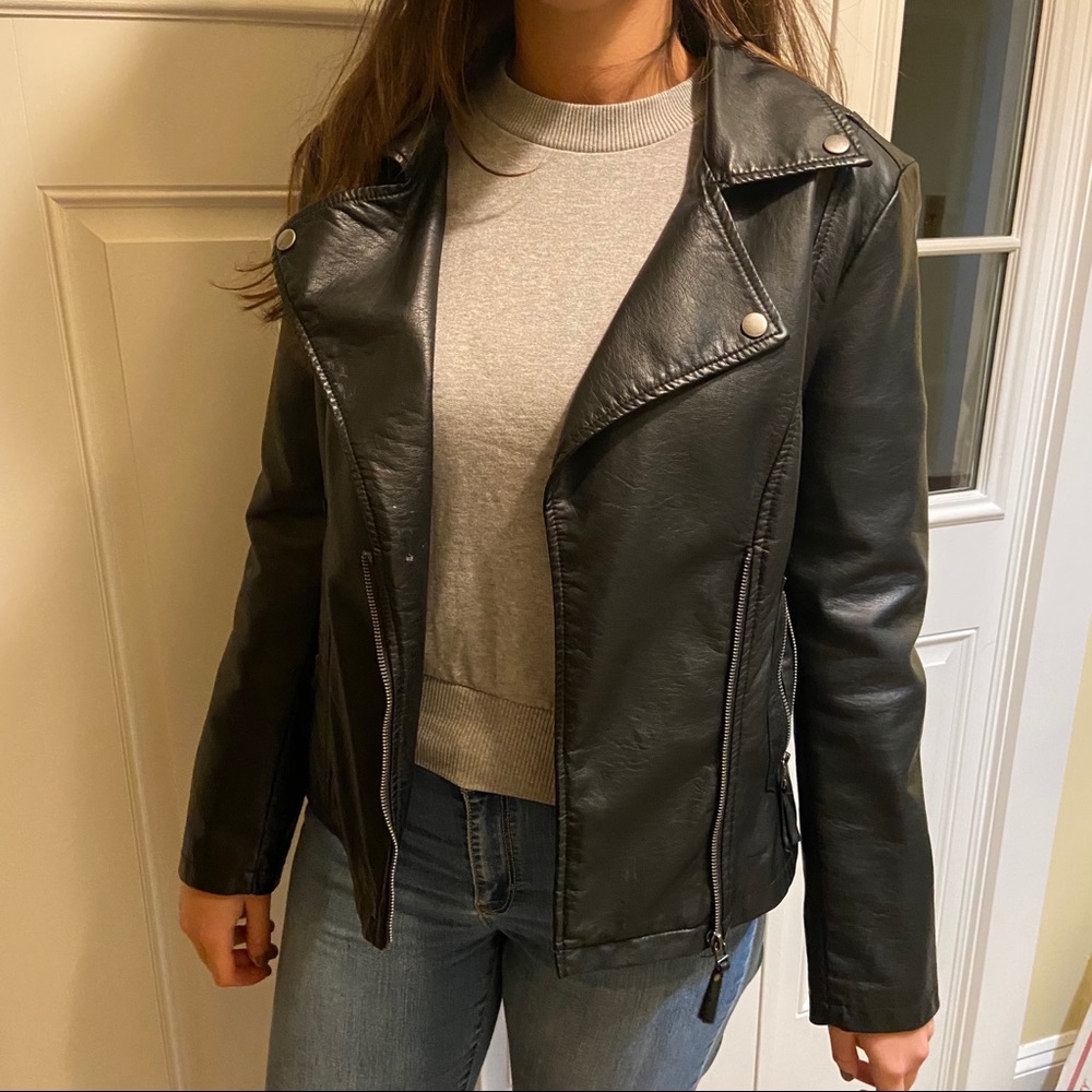 Faux Leather Jacket